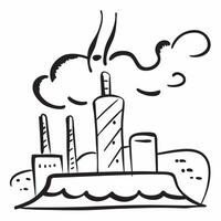 Industrial skyline at dusk concept as A dynamic industrial skyline at dusk symbolizing progress and hard work ideal for business presentations needing a clean and professional back Dynamics vector