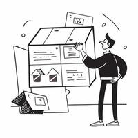 Influencer showcasing a mockup house for sale with a home office concept as An influencer showcases a mockup house for sale with a home office focusing on the work from home benefi Dynamics Set 2 vector
