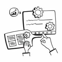 IT specialist with system failure concept as An IT specialists profile blended with a system failure symbolizing the disruption of technology issues Ideal for business and IT ads Dynamics vector
