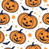 Jack o lanterns and witches seamless tile pattern with vibrant orange and magical elements for enchanting Halloween decor concept as Vibrant orange jack o lanterns and magical witc Dynamics Set 2 vector