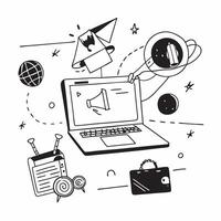 Laptop with holographic AI travel plans and holiday icons concept as Camera movement Pan across the laptop screen with a focus on glowing holographic AI travel plans and holiday ic Dynamics vector