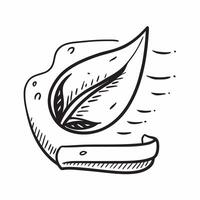 Leaf icon with copy space on a white background concept as A image of a leaf icon with generous copy space on a white background ideal for natural health and eco friendly th Dynamics Set 2 vector