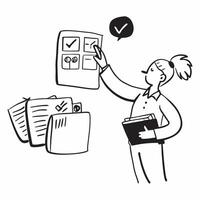 Logistics manager with vendor assessment tools concept as A logistics managers profile blended with vendor assessment tools symbolizing the tools used in vendor evaluation Perfect Dynamics vector