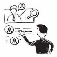 Manager with training session concept as A managers profile blended with a training session symbolizing leadership and skill development Ideal for corporate training and business Dynamics vector