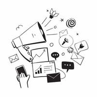 Marketing illustration with copy space for business reports concept as A visually appealing marketing illustration with copy space designed to enhance business reports and presenta Dynamics Set 2 vector