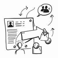 Marketing team with PR crisis concept as A marketing teams profile blended with a PR crisis symbolizing the impact of negative publicity Ideal for business and marketing ads in P Dynamics vector