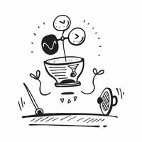 Meditation bowl and tennis racket concept as A meditation bowl and a tennis racket representing the balance between mental wellness and physical activity ideal for icon designs o Dynamics vector
