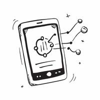 Mobile Phone with Holographic Network Icon and Connectivity Icon concept as A photo depicting a mobile phone with a glossy glowing holographic network icon and connectivity icon T Dynamics Set 2 vector
