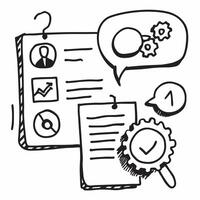 Operations manager with vendor assessment concept as An operations managers profile blended with a vendor assessment symbolizing effective vendor evaluation Ideal for business and Dynamics vector