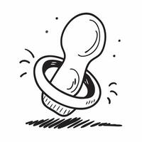Pacifier icon with copy space on a white background concept as A icon image of a pacifier icon with generous copy space on a white background perfect for baby and infant comfort Dynamic Dynamics vector