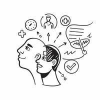 Patient with inspirational quotes concept as A patients profile blended with inspirational quotes symbolizing hope and motivation while living with a severe illness Perfect for he Dynamics vector