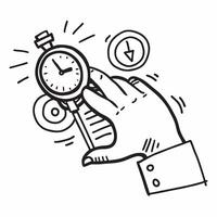 Performance coach with stopwatch concept as A performance coachs profile combined with a stopwatch representing management coaching and performance improvement Ideal for corporate Dynamics vector