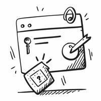 Phishing site and encryption key concept as A phishing site icon paired with an encryption key symbolizing the use of encryption to secure against phishing attacks perfect for isol Dynamics vector