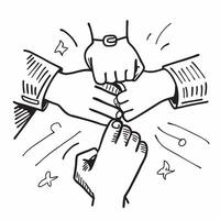 Positive team discussion concept as A positive team discussion blended with handshake imagery symbolizing agreement and unity in the workplace Ideal for corporate and motivational Dynamics vector