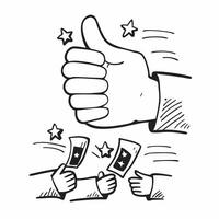 Positive team feedback concept as Positive team feedback blended with thumbs up imagery symbolizing encouragement and positivity in the workplace Perfect for corporate and motivat Dynamics vector