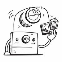 Predictive analytics and wallet concept as A predictive analytics icon paired with a wallet representing the forecasting capabilities of AI in personal finance ideal for isolated v Dynamics vector