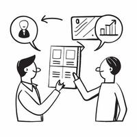 Procurement manager with vendor comparison concept as A procurement managers profile blended with a vendor comparison chart symbolizing comparative evaluation Perfect for business Dynamics vector