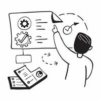 Product manager with product overlay concept as A product managers profile combined with a product overlay representing management coaching and product development Ideal for corpo Dynamics vector