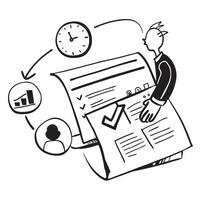 Project manager with delayed project report concept as A project managers profile blended with a delayed project report symbolizing the frustration of missed deadlines Ideal for b Dynamics vector
