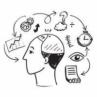 Project manager with resource shortage concept as A project managers profile blended with a resource shortage report symbolizing the difficulties of project limitations Ideal for Dynamics vector