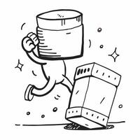 Protein shake and yoga block concept as A protein shake and a yoga block representing the synergy of nutrition and flexibility in wellness and sport ideal for isolated desig Dynamics vector