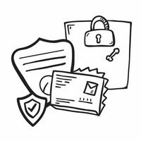 Ransomware and data protection concept as A ransomware icon paired with a data protection icon symbolizing the defense mechanisms against ransomware attacks perfect for isolated ve Dynamics vector