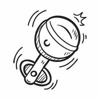 Rattle icon with copy space on a white background concept as A icon image of a rattle icon with generous copy space on a white background perfect for baby toys and play themed vi Dynamic Dynamics vector