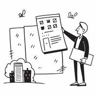 Real estate agent presenting a mockup apartment for sale in an urban area concept as A real estate agent presents a mockup apartment for sale in an urban area highlighting the prox Dynamics vector