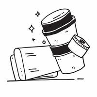 Recyclable coffee cup and business card concept as A recyclable coffee cup paired with a business card symbolizing sustainable practices in everyday business activities ideal for c Dynamics vector