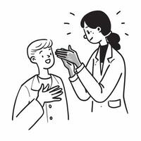 Rheumatologist examining a patients joints concept as A rheumatologist examines a patients joints showcasing expertise and care Ideal for rheumatology and healthcare ads in Photo Dynamics vector