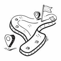 roadmap icon with copy space on a white background concept as A icon illustration of a roadmap icon with ample copy space on a white background perfect for depicting plans strate Dynamic Dynamics vector