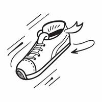 Running shoe icon with copy space on a white background concept as A icon image of a running shoe icon with generous copy space on a white background perfect for fitness and exer Dynamic Dynamics vector