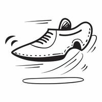 Running shoe icon with copy space on a green background concept as A image of a running shoe icon with ample copy space on a green background perfect for fitness and exercis Dynamics Set 2 vector