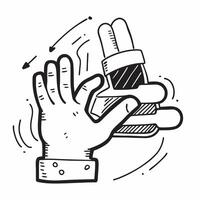Safety gloves and factory machine concept as Safety gloves paired with a factory machine symbolizing the importance of hand protection in manufacturing settings ideal for isolated Dynamics vector