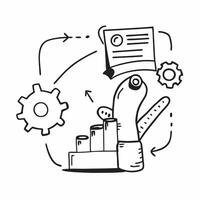 Safety protocols and factory machinery concept as Safety protocols paired with factory machinery representing the importance of safety guidelines in industrial operations perfect f Dynamics vector