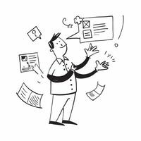 Sales executive with thank you notes concept as A sales executives profile blended with thank you notes symbolizing appreciation and recognition at a corporate thanks party Ideal Dynamics vector