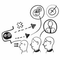 Sales team with missed targets concept as A sales teams profile blended with missed sales targets symbolizing the disappointment of not achieving goals Ideal for business and sale Dynamics vector