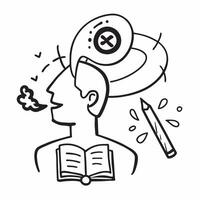 School principal with anti smoking program concept as A school principals profile blended with an anti smoking program symbolizing leadership in smoking prevention education Perfe Dynamics Set 2 vector