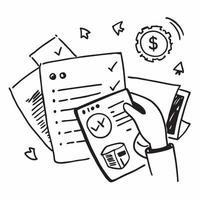 Security expert with expense sheet concept as A security experts profile blended with an expense sheet symbolizing how security expertise can lead to financial efficiency Perfect Dynamics vector