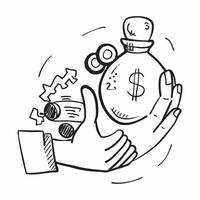 Security advisor with money bag concept as A security advisors profile blended with a money bag symbolizing the financial wisdom of security investments Ideal for corporate and co Dynamics vector