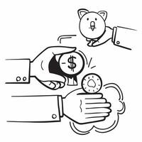 Security consultant with piggy bank concept as A security consultants profile blended with a piggy bank symbolizing expertise in saving money through security Perfect for corporat Dynamics vector