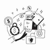 Security patrol with budget savings concept as A security patrol blended with budget savings imagery symbolizing how security patrols can contribute to financial savings Perfect f Dynamics vector