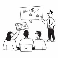 Security training with budget analysis concept as A security training session blended with budget analysis imagery symbolizing efficient financial management through proper securit Dynamics vector