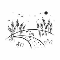 Simple flat illustration as Autumn park with colorful foliage concept as A vibrant autumn park with colorful foliage under a clear sky providing a festive and clean backgrou Dynamics Set 3 vector