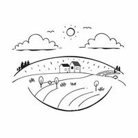 Simple flat illustration as Autumn park with colorful foliage concept as A vibrant autumn park with colorful foliage under a clear sky providing a festive and clean backgrou Dynamics Set 2 vector