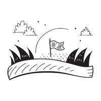 Simple flat illustration as Autumn park with colorful foliage concept as A vibrant autumn park with colorful foliage under a clear sky providing a festive and clean backgrou Dynamics Set 11 vector