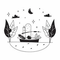 Simple flat illustration as Autumn park with colorful foliage concept as A vibrant autumn park with colorful foliage under a clear sky providing a festive and clean backgrou Dynamics Set 18 vector