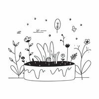 Simple flat illustration as Autumn park with colorful foliage concept as A vibrant autumn park with colorful foliage under a clear sky providing a festive and clean backgrou Dynamics Set 8 vector