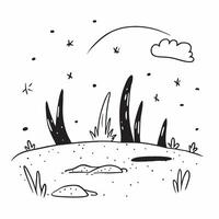 Simple flat illustration as Frosty morning in a snow covered meadow concept as A tranquil snow covered meadow on a frosty winter morning providing a clean and fresh backgrou Dynamics vector