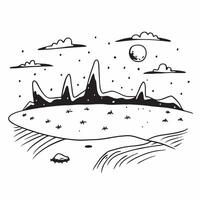 Simple flat illustration as Snowy mountain peaks under a clear winter sky concept as Majestic snow covered mountain peaks against a clear blue winter sky offering a clean an Dynamics Set 3 vector